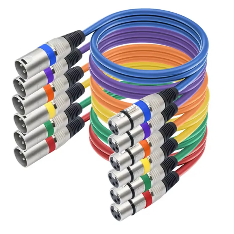 

1M XLR Cable Stage Light Cable 3Pin XLR Male To Female For Moving Head Light Spotlight Par Light Microphone Mixer-Y47A