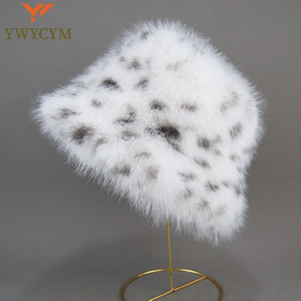 

False Mink Fur Berets Elegant Women's Winter Caps New Design Fashion Artificial Fur Hats Knitted Warm False Mink Fur Beanies Hat
