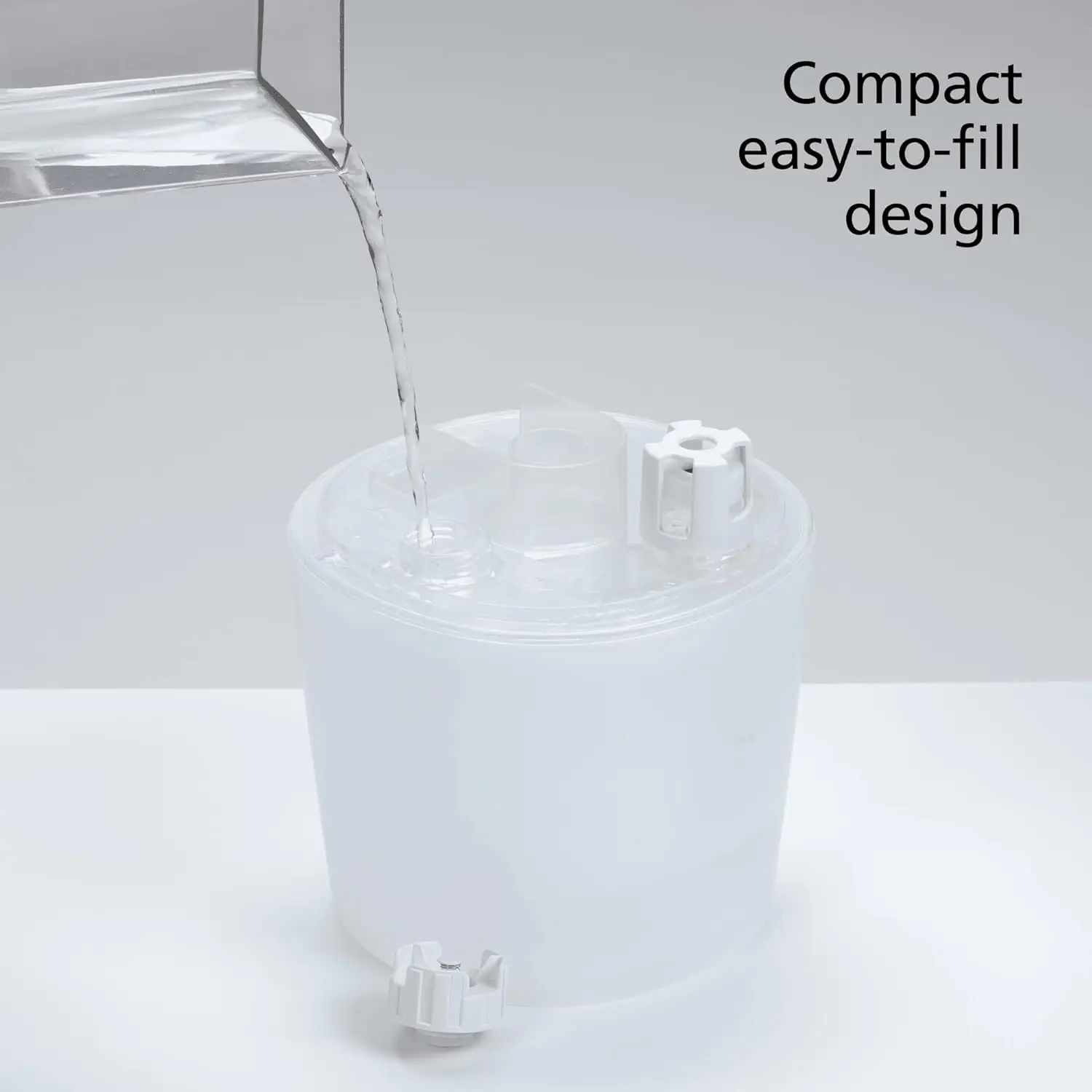 Humid Control Filter Free Humidifier, Detects temperature and humidity levels, White