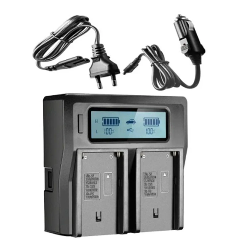 RISE-dla Sony NP-F970 NP-F960 NPF960 NP-F770 NP-F750 akumulator do aparatu szybka ładowarka NP-F960 NP-F950 NP-F770 NP-F750 wtyczka EU