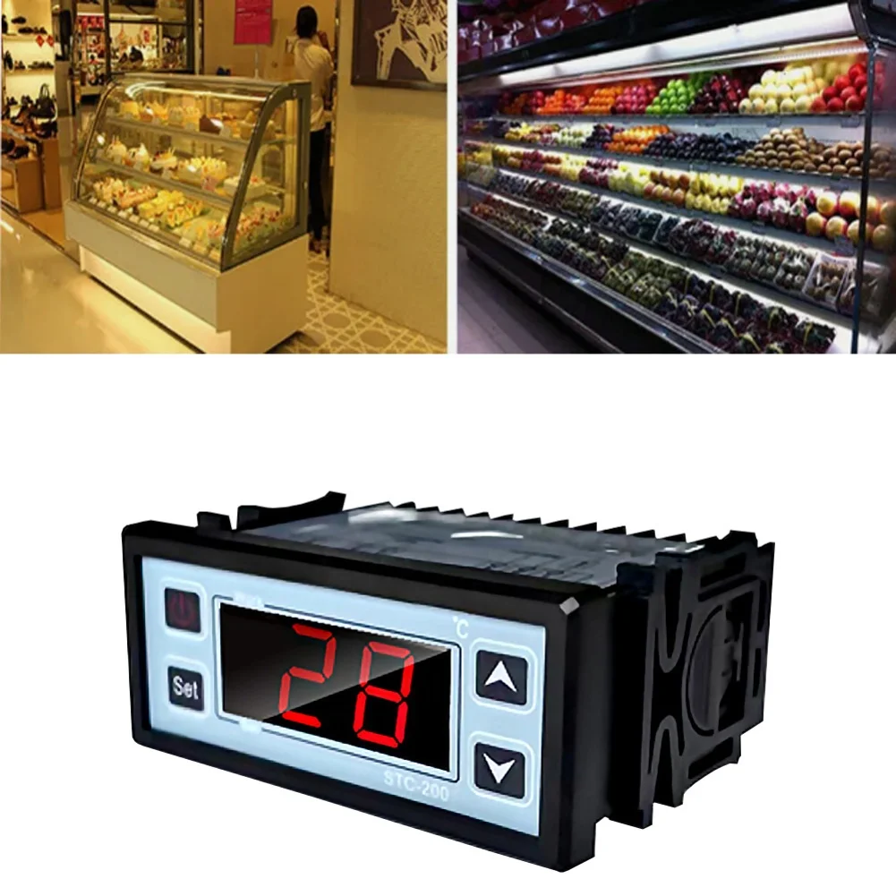 وحدة تحكم في درجة الحرارة بالترموستات الرقمية لسخانات المياه وأنظمة التخمير والثلاجات مع بداية تأخير
