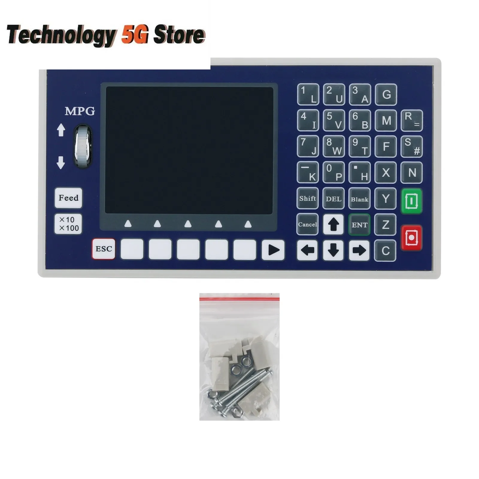 

TC55 1 2 3 4 Axis CNC Controller System G Code Motion Controller w/ MPG For CNC Milling Machines