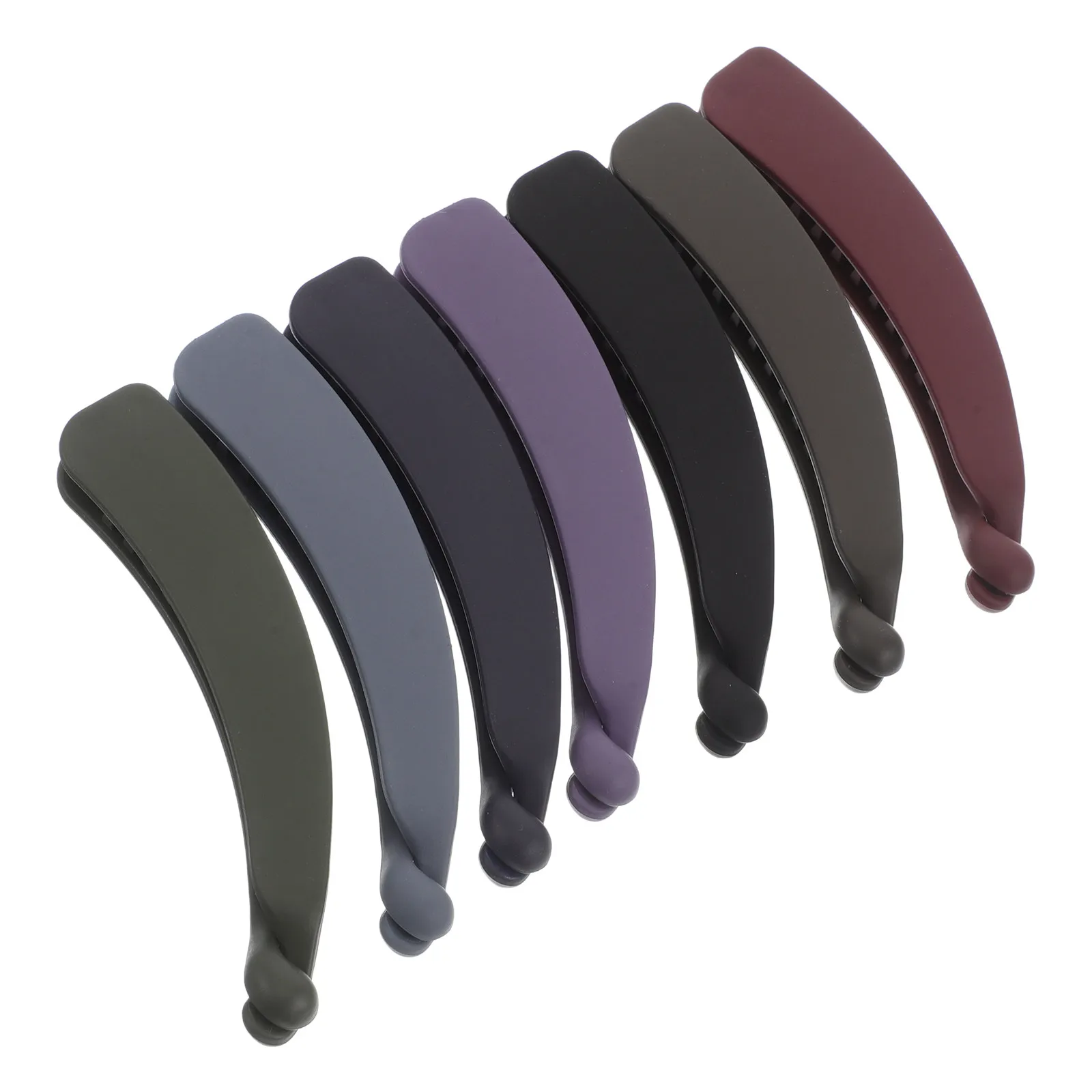 

7 Pcs Stretchy Hair Clamp Ponytail Clips Banana for Women Thick Curly Accessories
