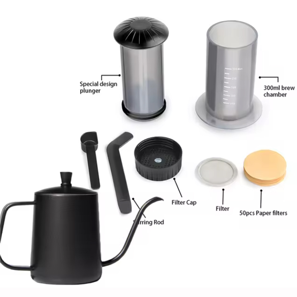  Espresso Coffee Maker Machine Filter Paper Portable Cafe French Press CafeCoffee Pot For AeroPress Machine Barista Tool 