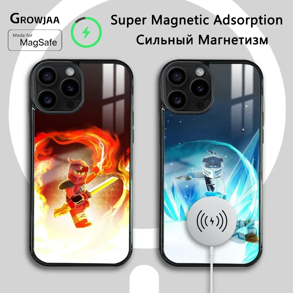 

Hot Games N-Ninjagos Cool Phone Case For iPhone 16 15 14 13 12 11 Pro Max Plus Mini Magsafe Mirror Wireless Magnetic Cover