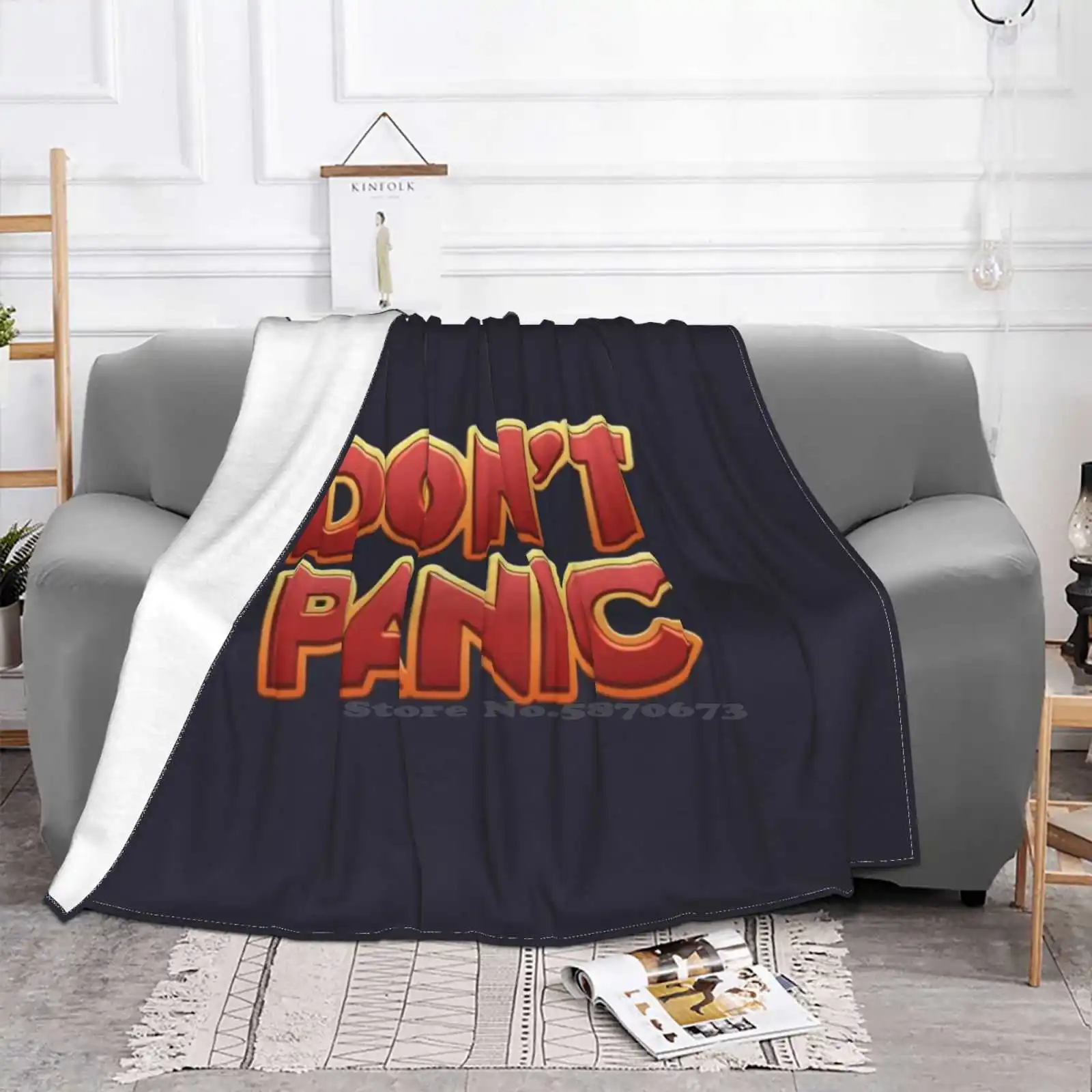 Trend Style Funny Fashion Soft Throw Blanket Hitchhikers Guide Galaxy Geek Science Fiction Comedy 42 Intelligent Computer