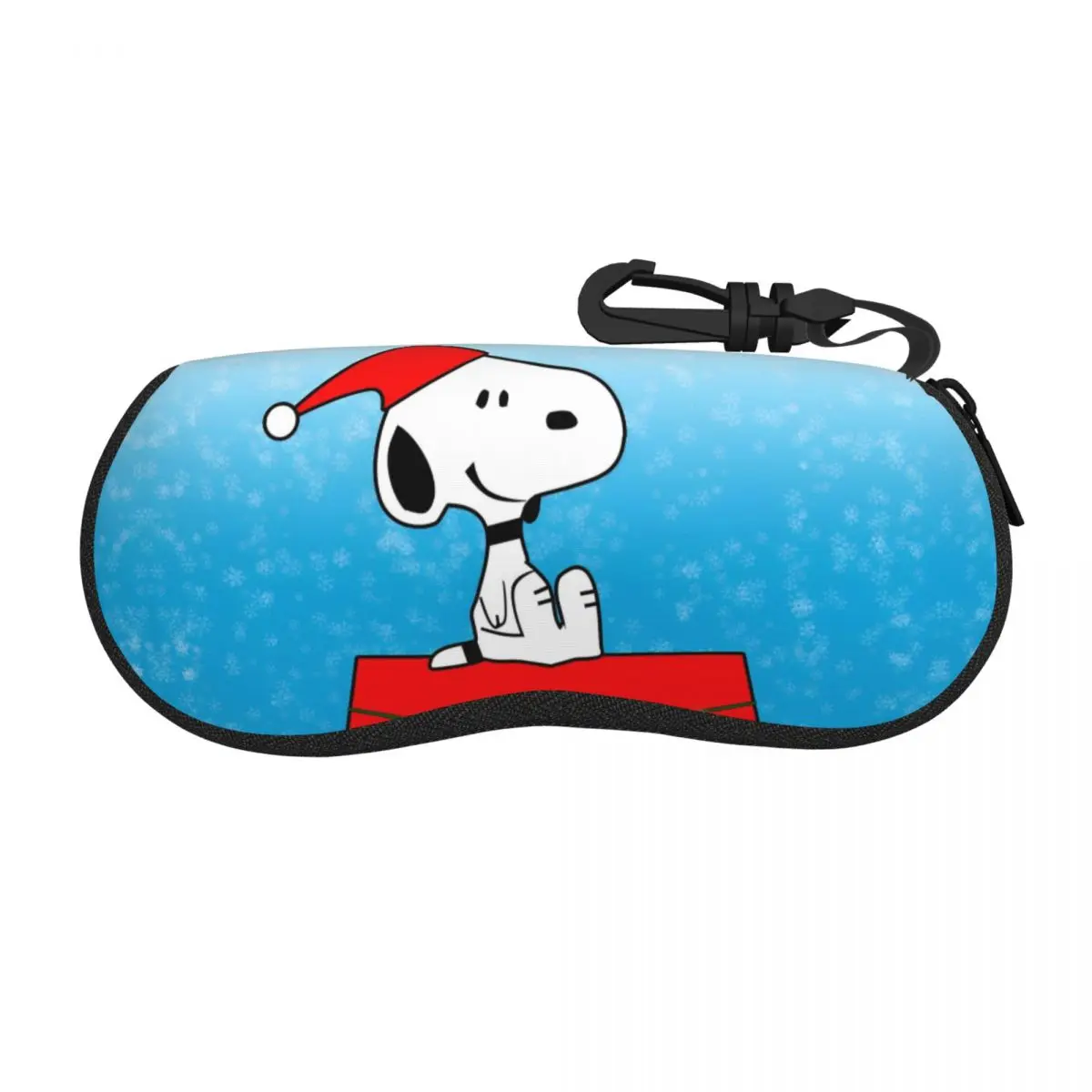 Cartoon Snoopy Merry Christmas Glasses Case Convenient Accessories Reading Storage Box Small Eyewear Container