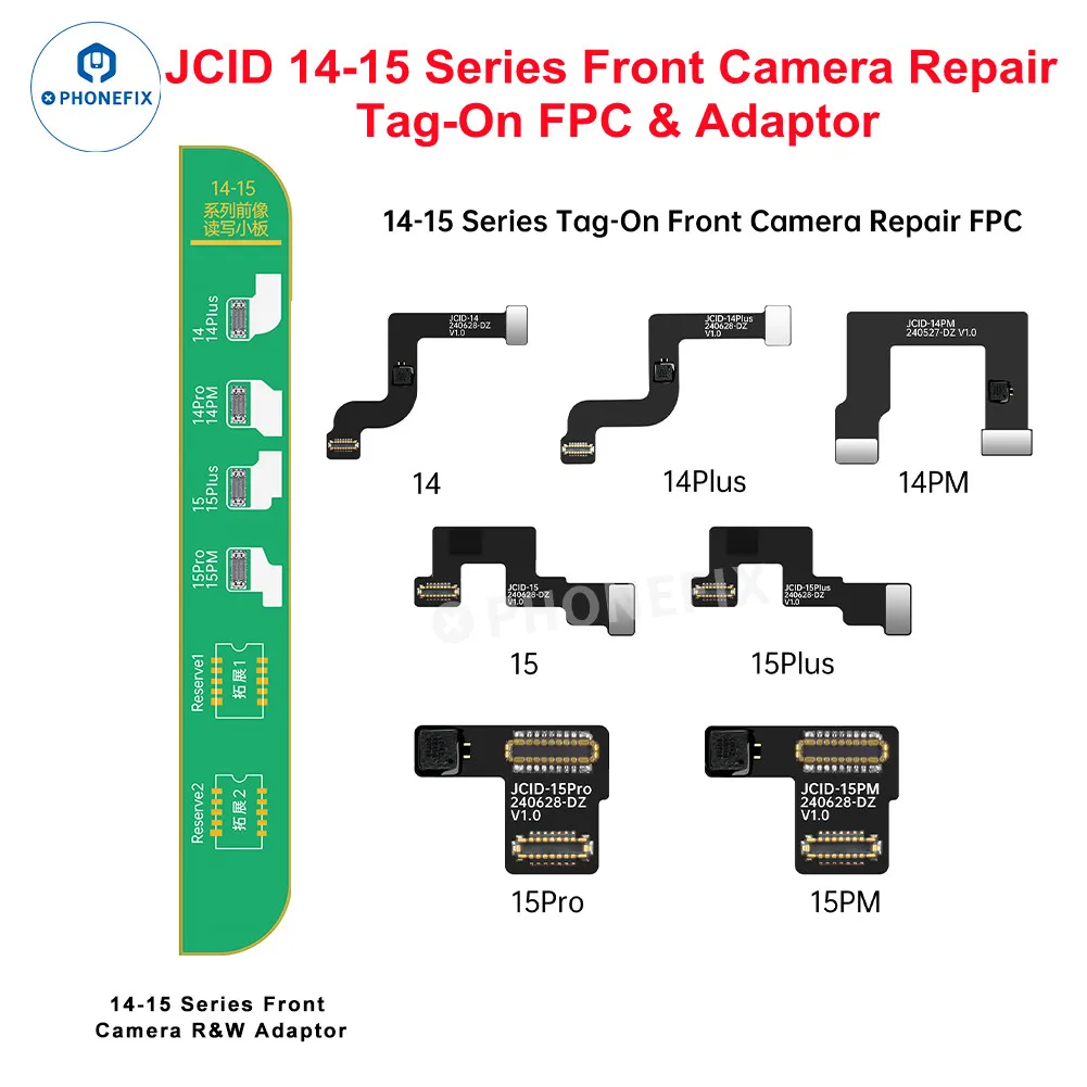 JCID несъемная бирка для ремонта передней камеры FPC flex для Iphone 14 15ProMax решает проблемы ненормальной камеры с автофокусировкой
