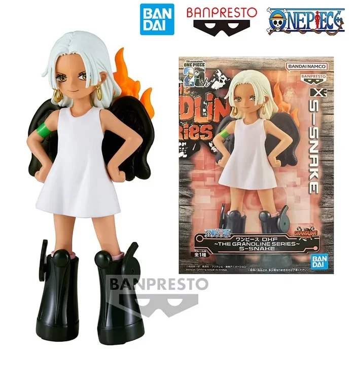 Bandai Original Banpresto Anime One Piece DXF The Grandline Series S-SNAKE PVC figura de acción modelo juguetes coleccionables regalos