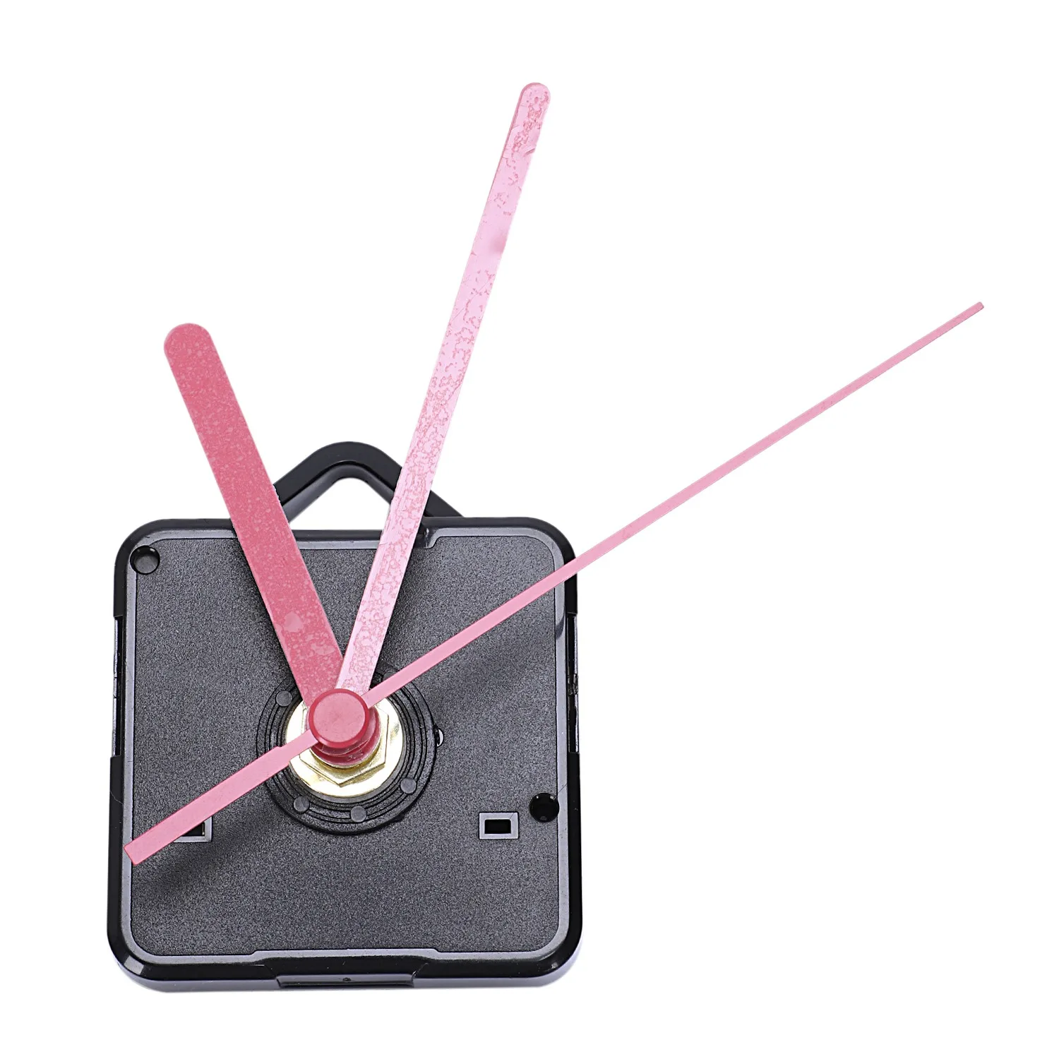 1 Pack Replacement Wall Clock Repair Parts Pendulum Movement Mechanism Quartz Clock Motor With Hands & Fittings Kit(Black+Red)