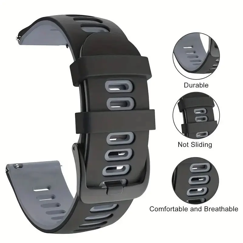 Силиконовый чехол + ремешок для часов Garmin Forerunner 965, защитный чехол от царапин, ремешок для часов на запястье для Garmin 965, мягкий чехол