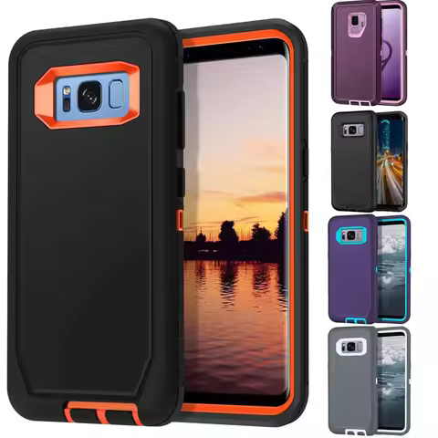 For Samsung Galaxy Note9 Note10 Plus 20 Ultra S10 S9 S20FE S21 S22 S23 S24 Plus S10E Case Shockproof Heavy Duty Armor Hard Cover