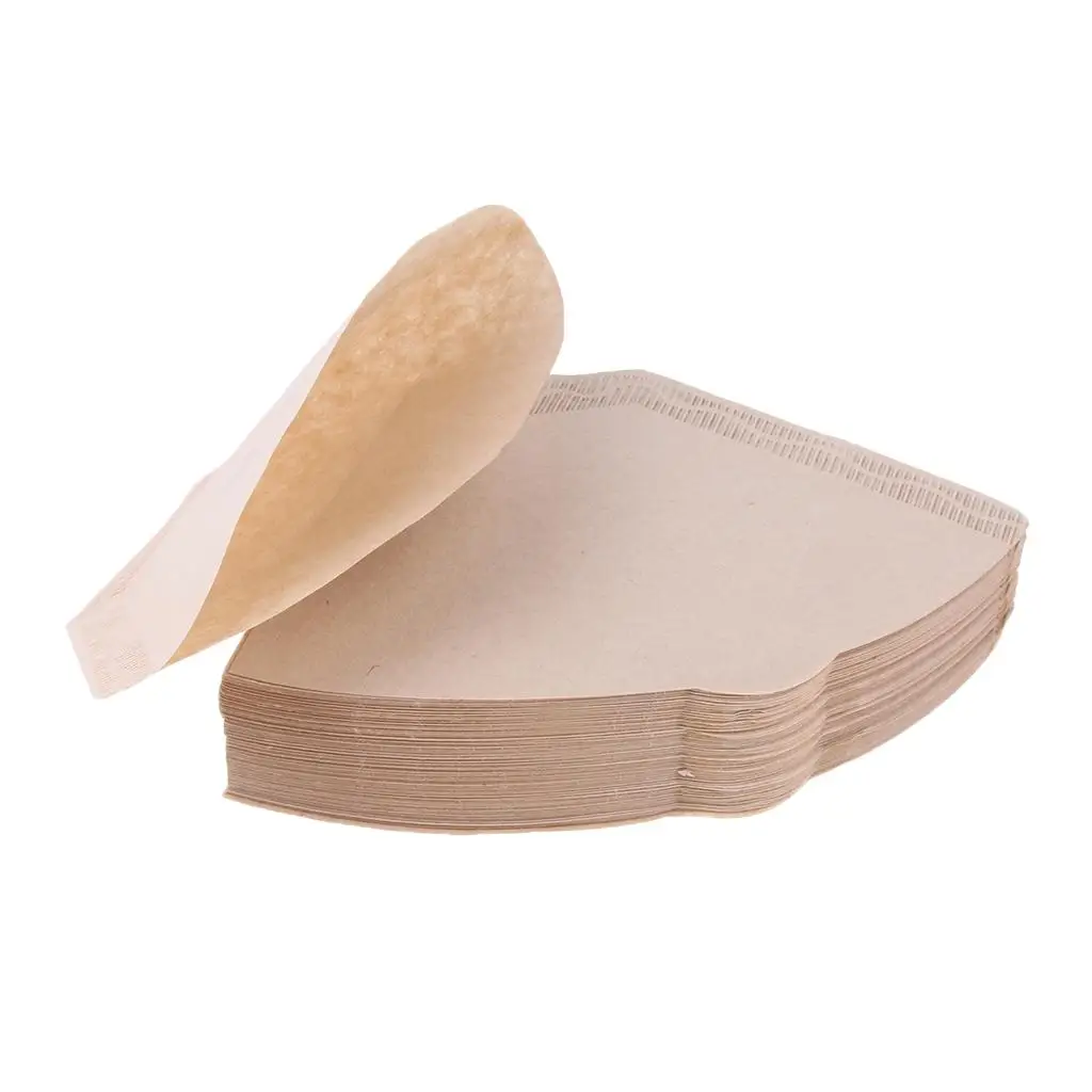 100 Pieces Coffee Filter Paper No. 4 for 2-4 Cups Coffee Makers