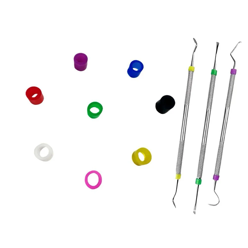 100pcs/Box Dental Code Rings Fit All Hand Instrument Marker Identification Circle Silicone Color Recognition Circle Autoclavable - view 4