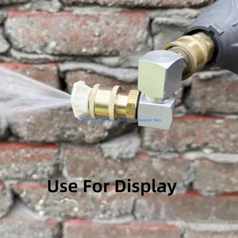 367D 360 Degree High Pressure Washer Quick Fitting Metal Adapter For Water Hose