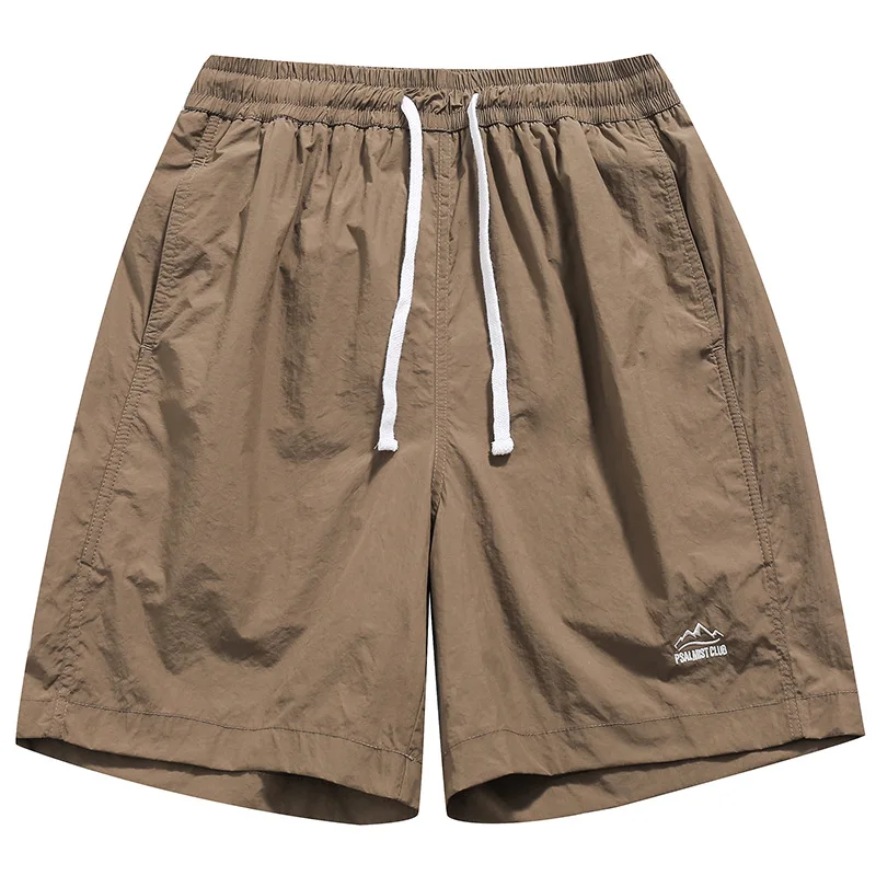 Men's Summer Thin Outdoor Quick Dry Short Pants Casual Loose Five-Quarter Length Breathable Comfortable Cotton City Walk Shorts