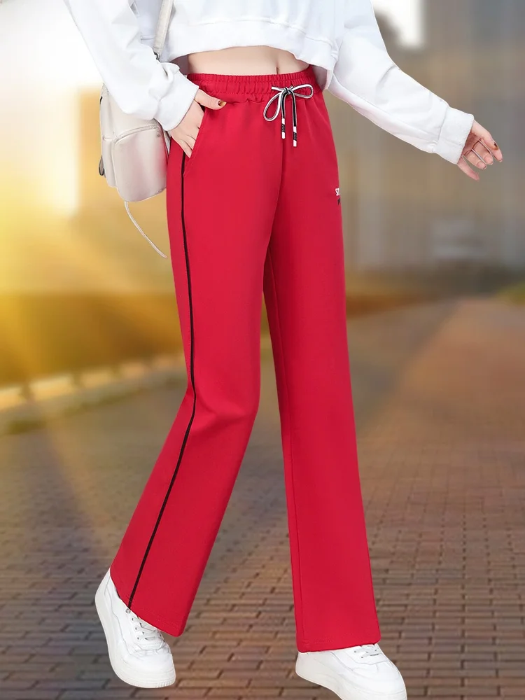 Pantalon de Sport de danse pour femmes, cloche Bot Fitn carré, décontracté, coréen, pour les déplacements, mélange de coton, printemps-automne