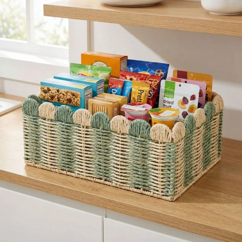 Japanese-style storage sundries sorting basket desktop clothes storage basket