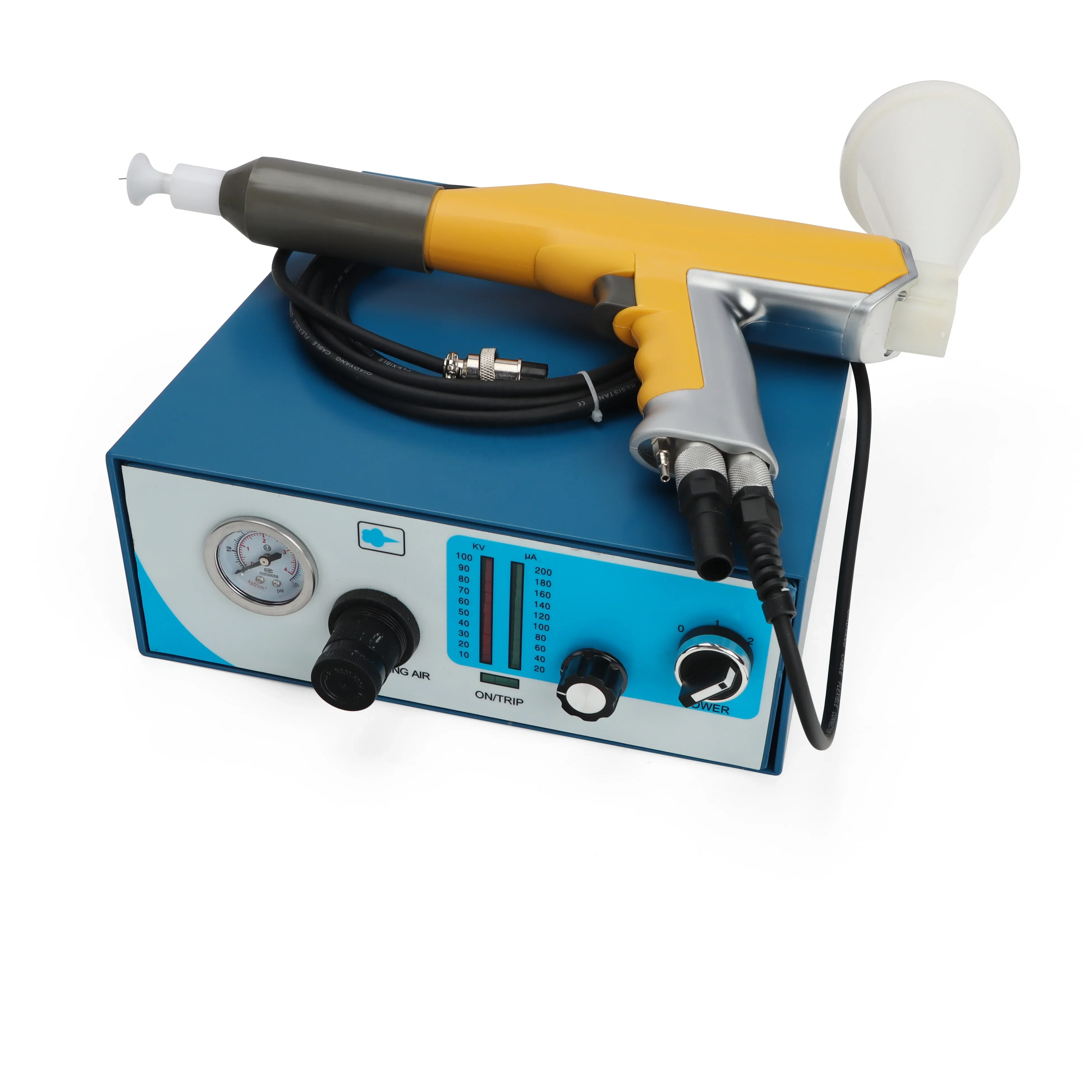 Mini macchina per verniciatura a polvere da laboratorio con verniciatura a polvere a spruzzo da 300-400 g/minuti in macchinari per verniciatura a polvere metallica