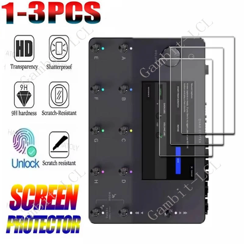 

1-3PCS 9H Tempered Glass For Neural DSP Quad Cortex ON Neural DSP QC Multic Effect Pedal Screen Protector Cover Film