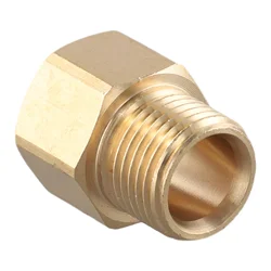 Pressure Washer Hose Adapter Connector Brass Metric M22 14mm Female Thread To G1/2 Male For Garden Watering Cleaning Accessories