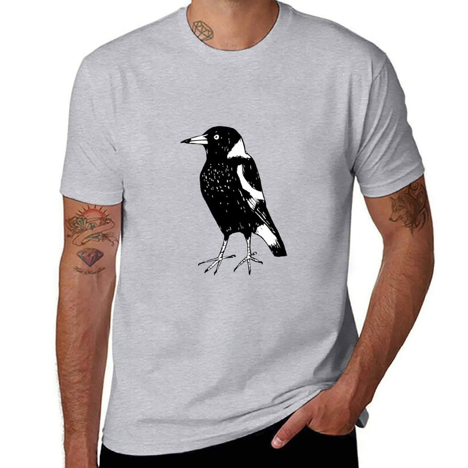 Max the Magpie - Raising funds for BirdLife Australia T-Shirt kawaii clothes essential t shirt fruit of the loom mens t shirts