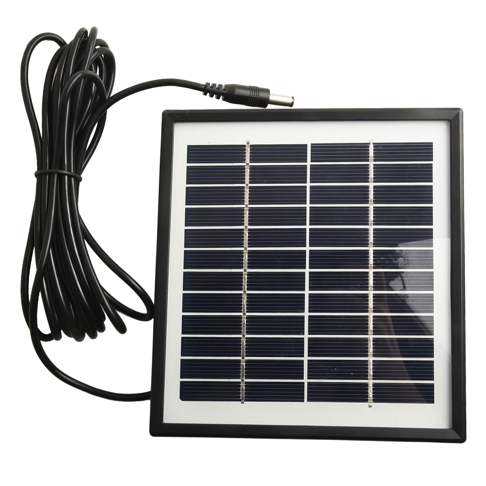 Home Use 2W 12V Solar Panel Laminated Glass Solar Panel 5521 DC Interface Class A Polysilicon Easy Installation
