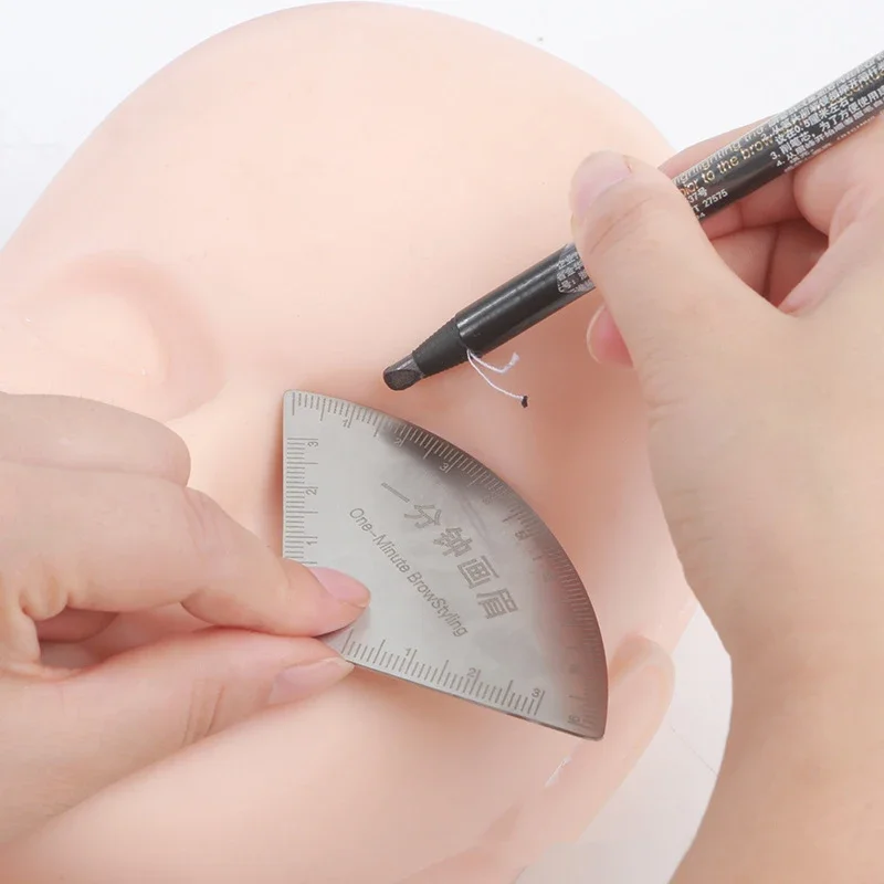 Szybki szablon do rysowania brwi, narzędzie do mikrobladingu, szablon do modelowania, prowadnica do makijażu permanentnego, szablon do rysowania tatuażu, wielokrotnego użytku