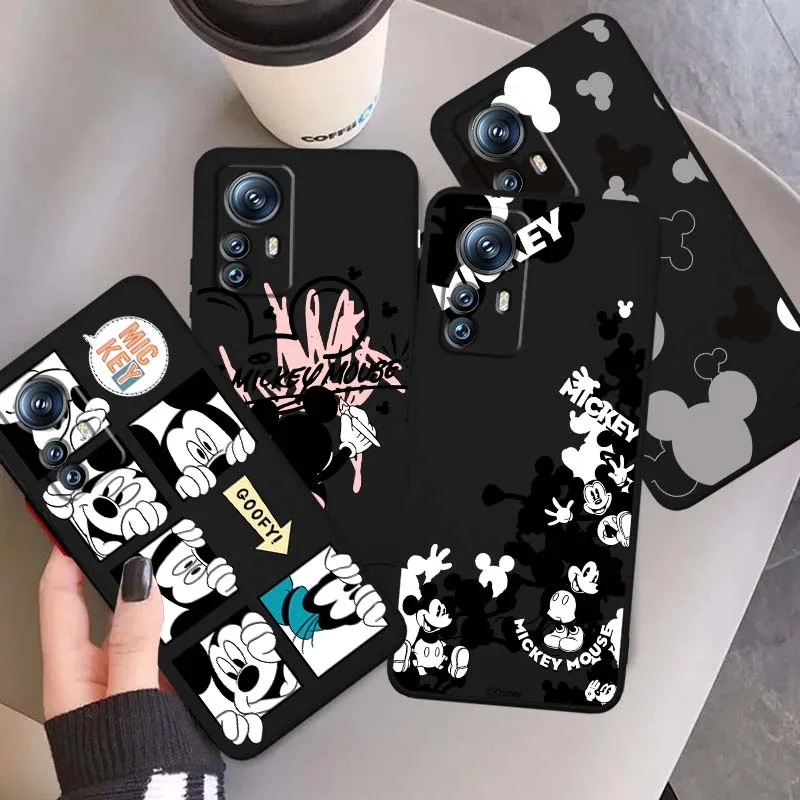 

Mickey Fashion Disney Goofy Phone Case For Xiaomi Mi 15 14 13 13T 12 12T 12S 11 11i 11T Pro Ultra Lite 5G Black Soft Cover