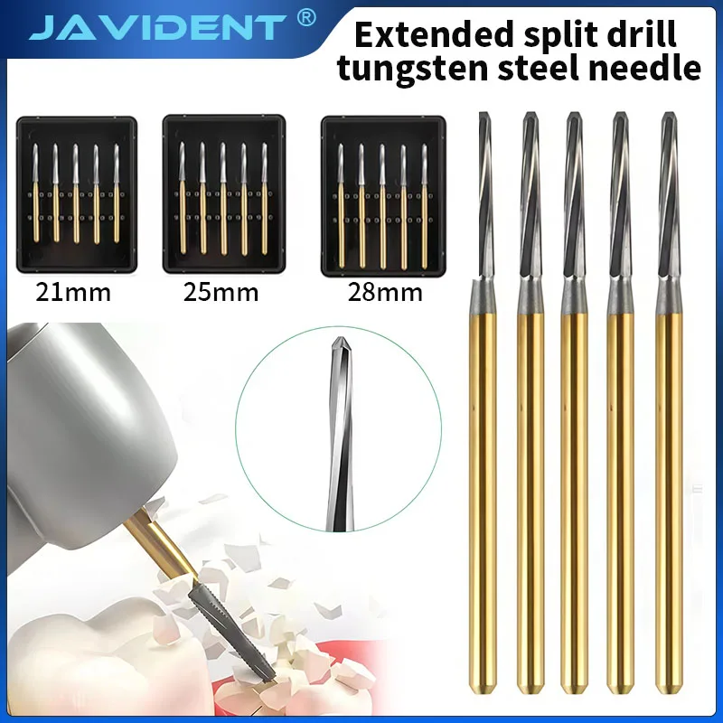JAVIDENT Dental Endo-Z Carbide Burs Surgical Endodontic Tungsten Bone ENDO-Z Zekrya Tungsten Steel FG Drill High Dentist Tool