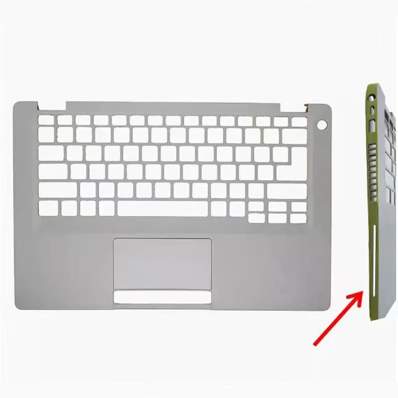 H+Palmrest Upper Case with SC Hole on left side For Dell Latitude 5410 5411 A19993 Silver Gray Color