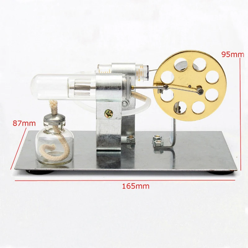 Hot Air Stirling Engine Education Toy Electricity Power Generator DIY Stirling Model Electricity Power Generator Model for Kids