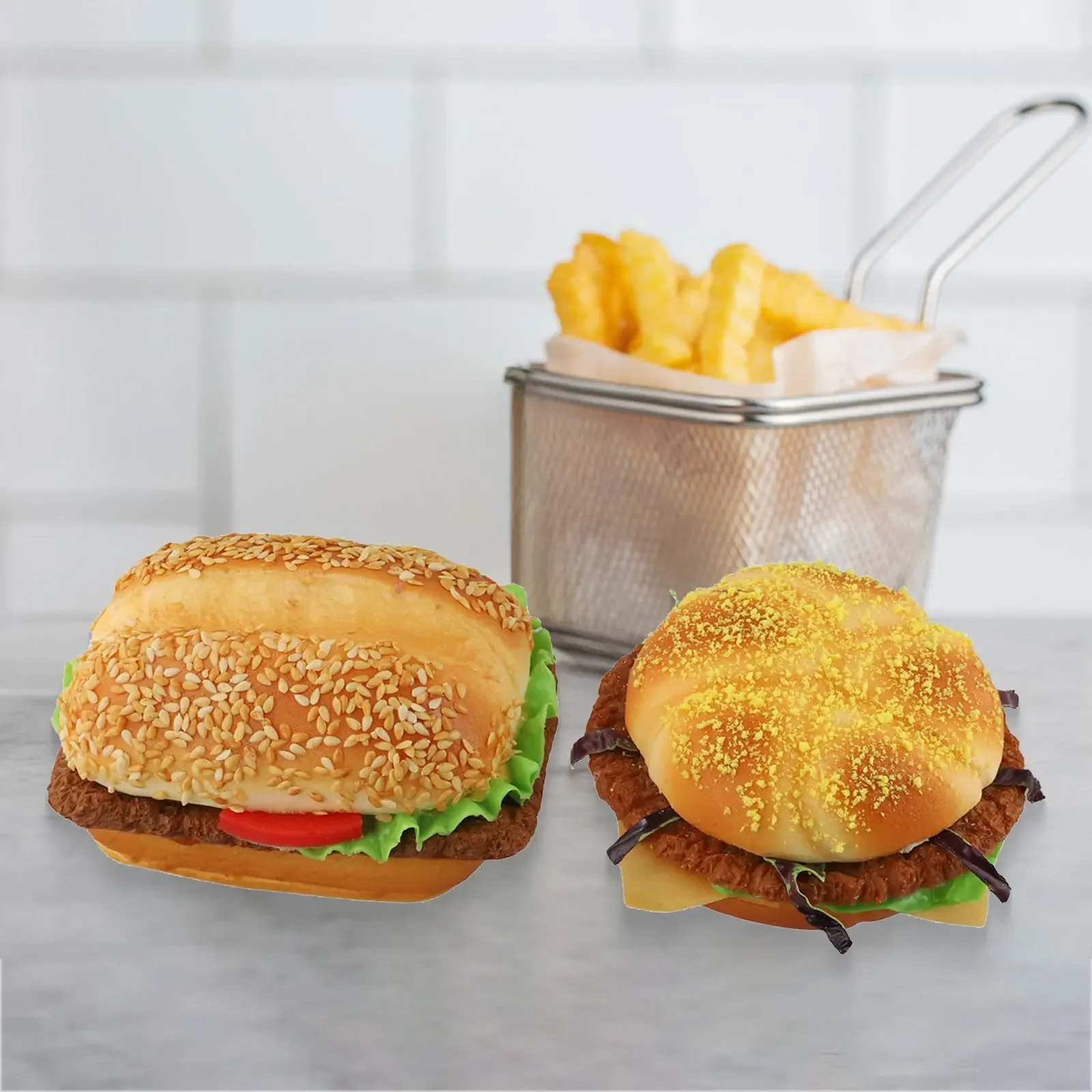 

Lightweight Hamburger Bun Artificial Hamburger Bun Craftsmanship And Design Effortless Repositioning Artistic Photo Shoot
