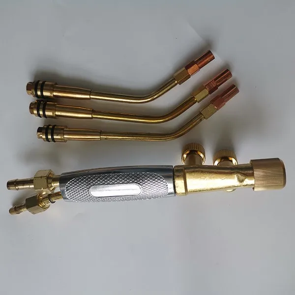 

31-002-1B Сварочная горелка европейского типа на пропане, цельномедная, для точечной сварки и пайки