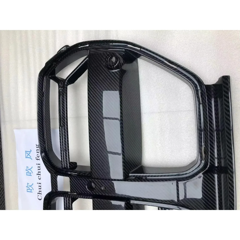 OEM Dry Carbon Fiber Parts Auto Front Bumper Grill with ACC for 2021-2024 BMW G80 M3 M4 G82 G83 CSL Style Front Grilles