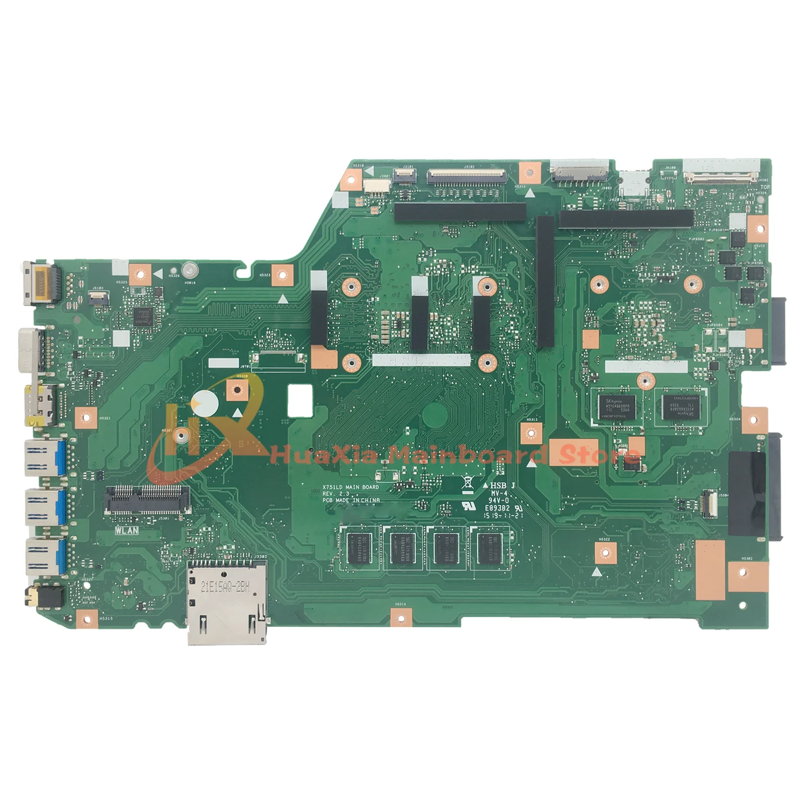 X751L Mainboard For ASUS X751LA K751LD F751LDV X751LD X751LDV X751LJ X751LB X751LN Laptop Motherboard 4G i3 i5 i7 4th/5th UMA/PM