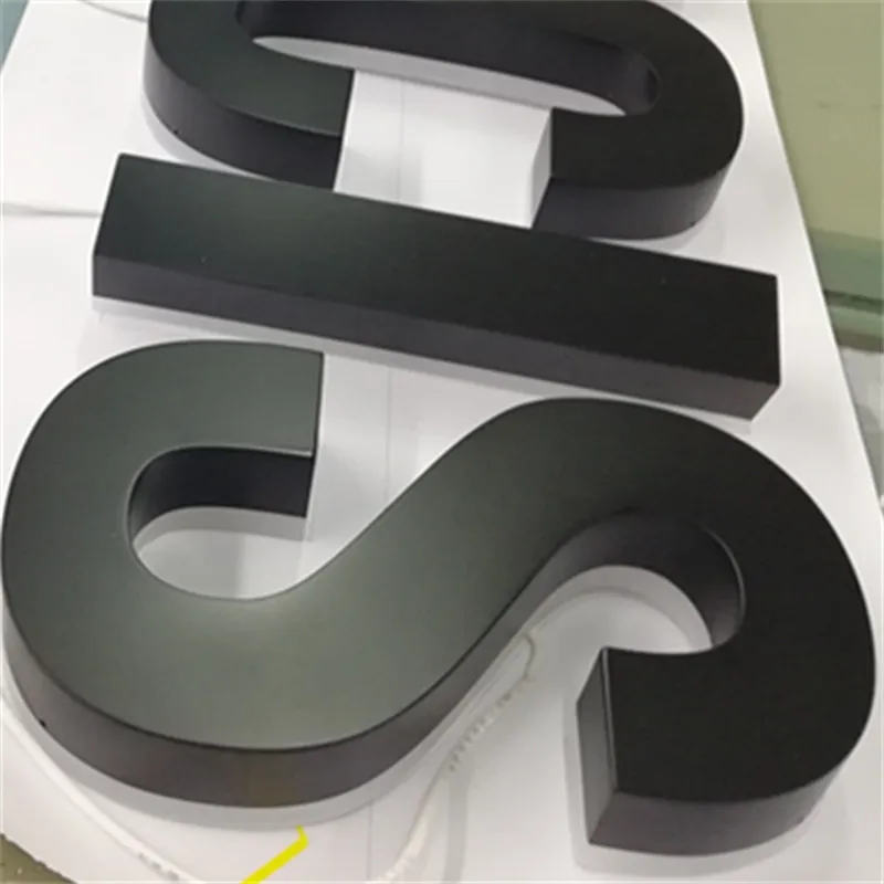 2023 New Custom made outdoor metal backlit led letter lights sign for store logo