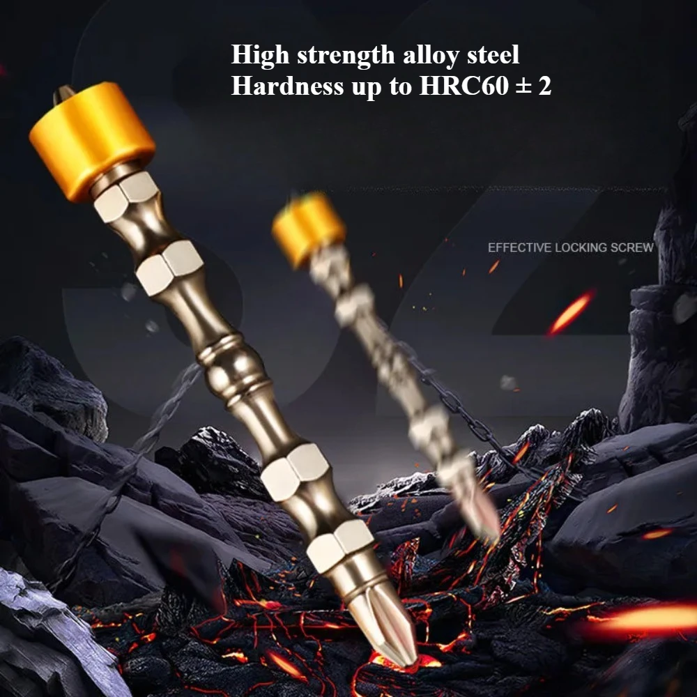 High Precision Electric Screwdriver Head Hardness Screwdriver Bit Set Cross Screwdriver head Strong Magnetic Alloy Steel