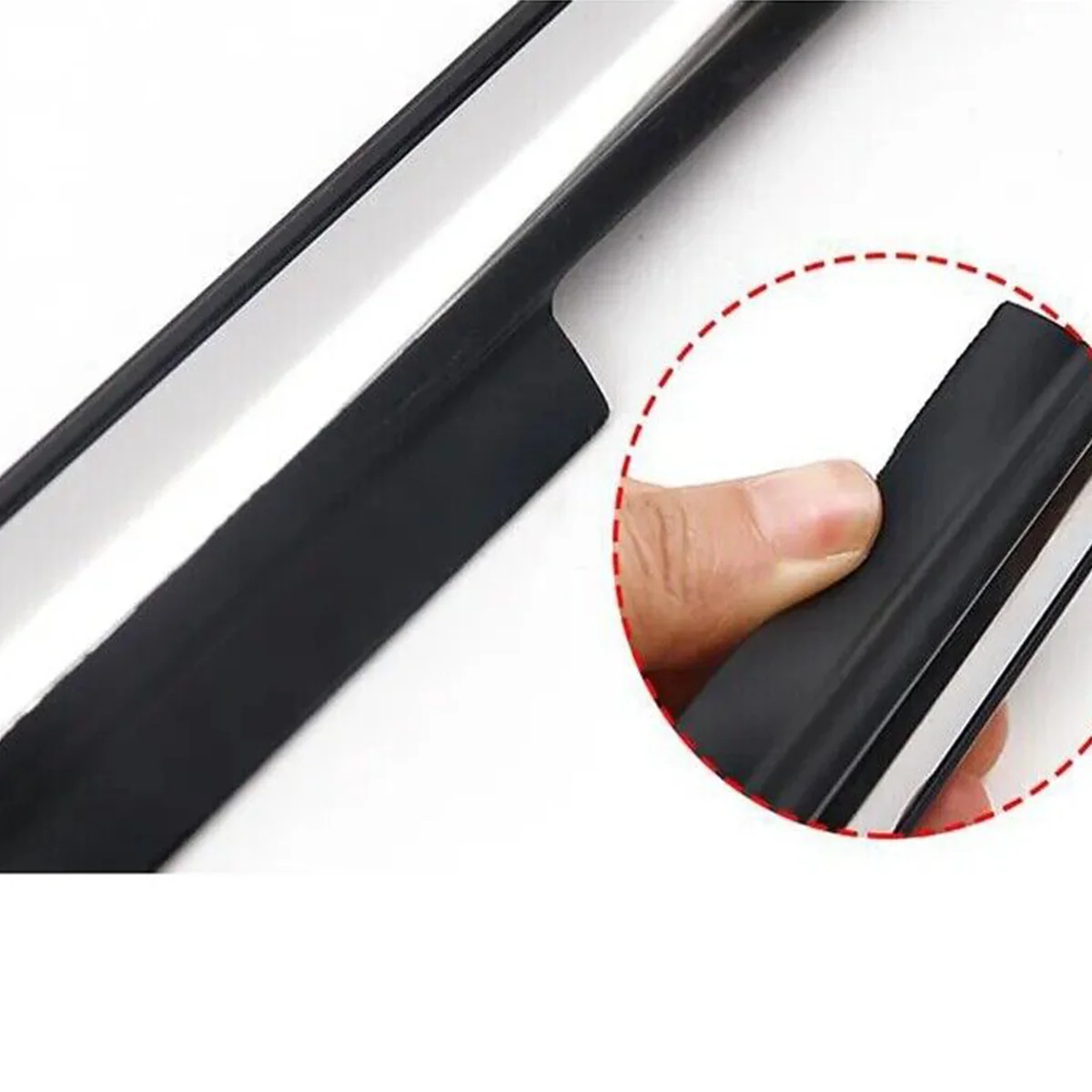 4PCS Outer Windows Rubber Weatherstrip Door Seal Belt Moulding Trim For Toyota Land Cruiser LC100 Series Lexus LX470 1998-2007