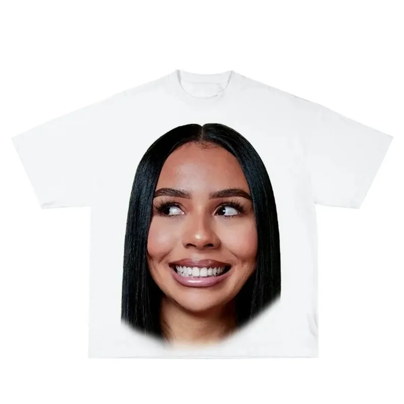 The Latest Best-selling Men's and Women's Outdoor Sports Casual T-shirts, Y2K Trendy Bestseller, Funny Face Short-sleeved Shirts