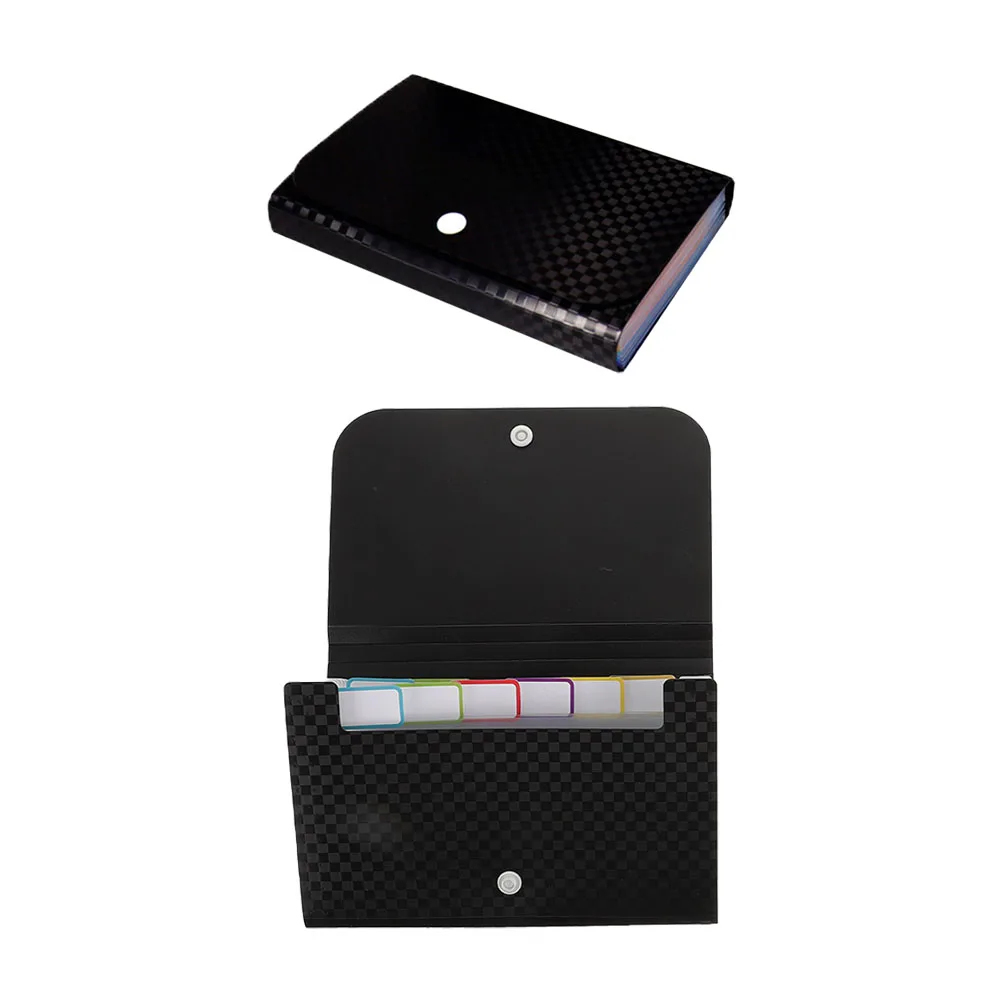 

2pcs Multi Layer Document Bags Mini File Organizer For Bills Checks Change Office Supplies Folder Bag Outdoor Use Easy Carry