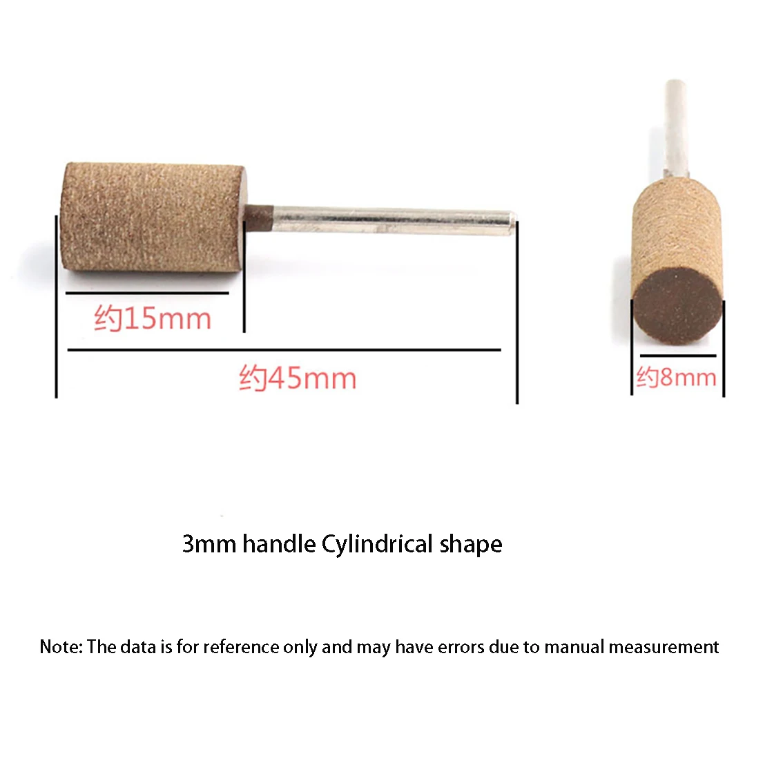 1PCS Cowhide Polishing And Polishing Head 2.35mm/3mm/6mm Handle For Mold Polishing And Rotating Electric Tools