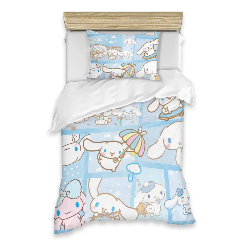 

Cinnamoroll Cinnamoroll Bed Sheets Set Comforter Quilt Cover Duvets Single Bedding