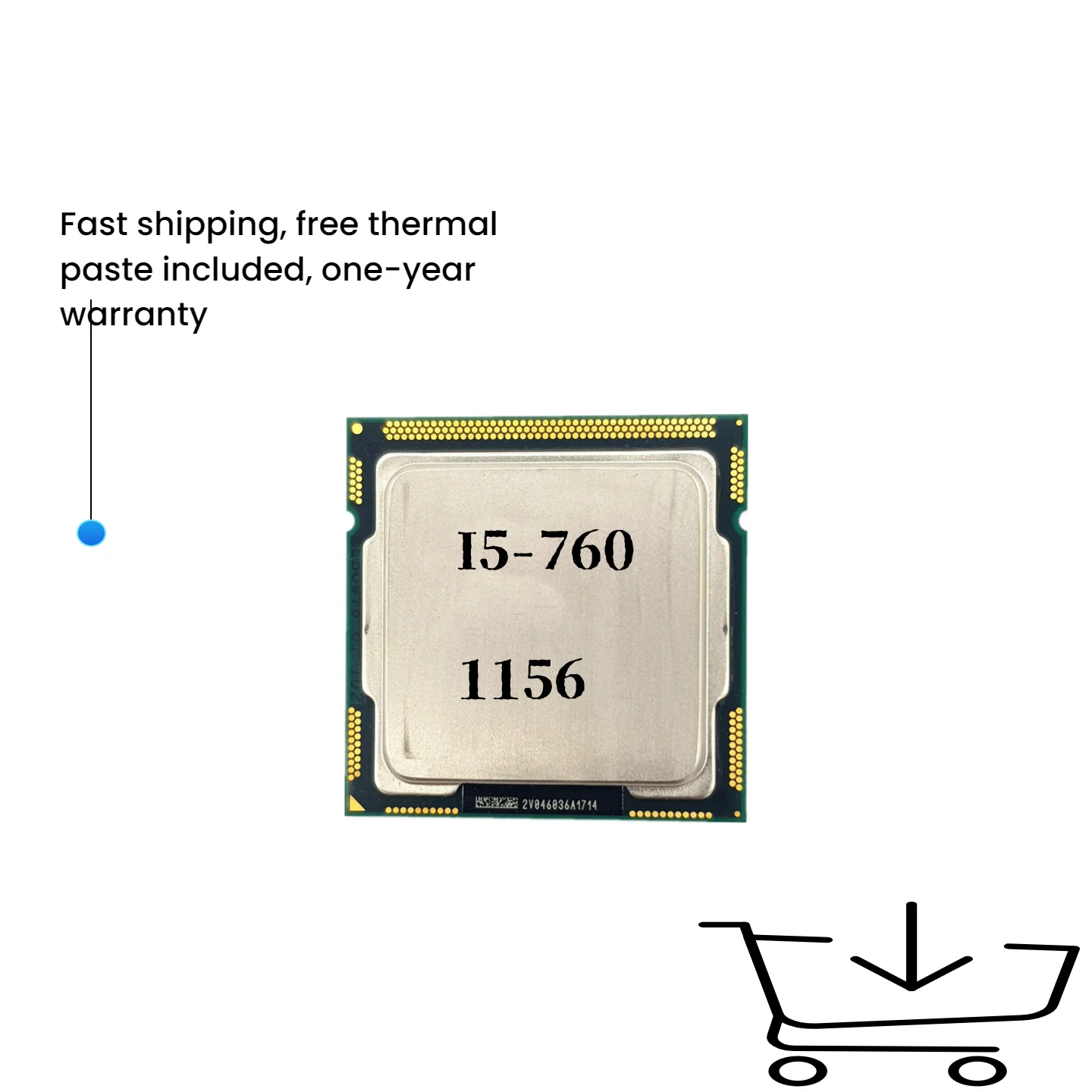 

Процессор Core i5 760, 2,80 ГГц, 8 МБ кэш-памяти, SLBRP, LGA 1156, процессор