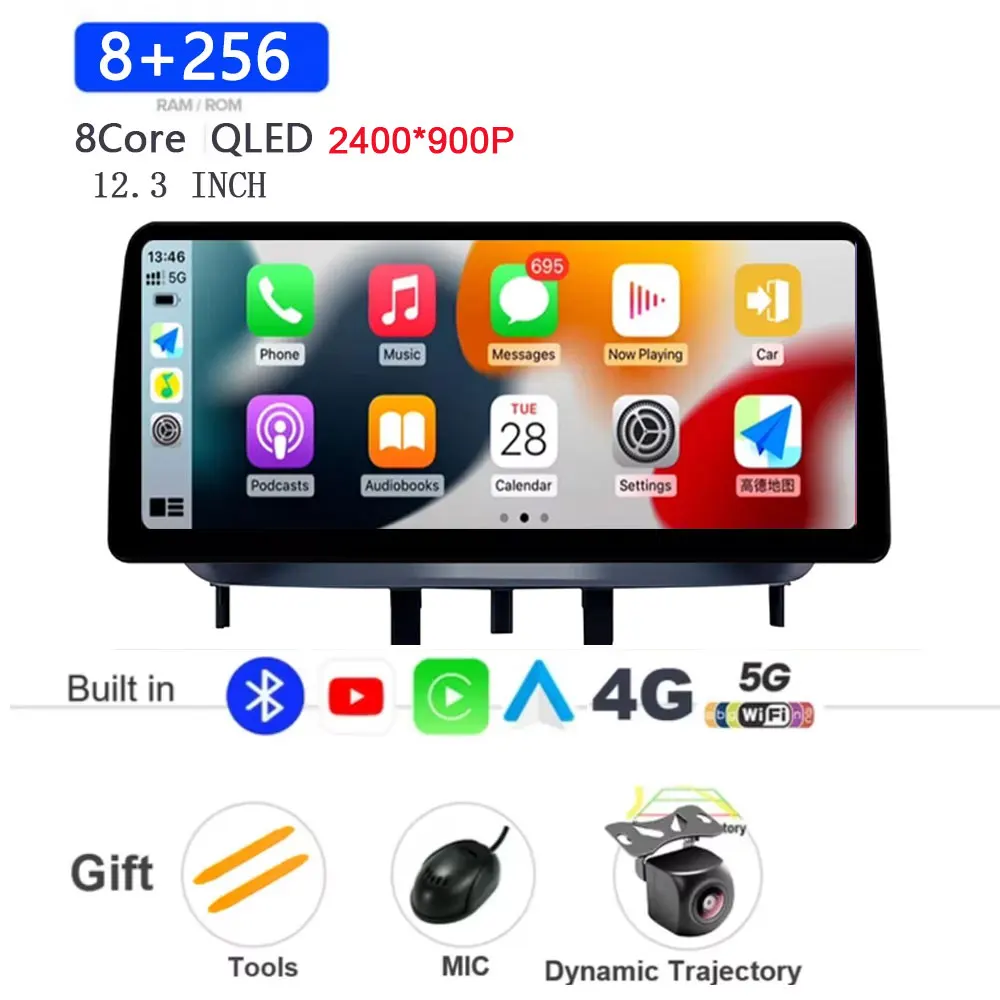 12,3 inch Android 15 autoradio voor Renault Megane 3 Fluence Samsung SM3 2008-2014 met BT Carplay multimedia touchscreen