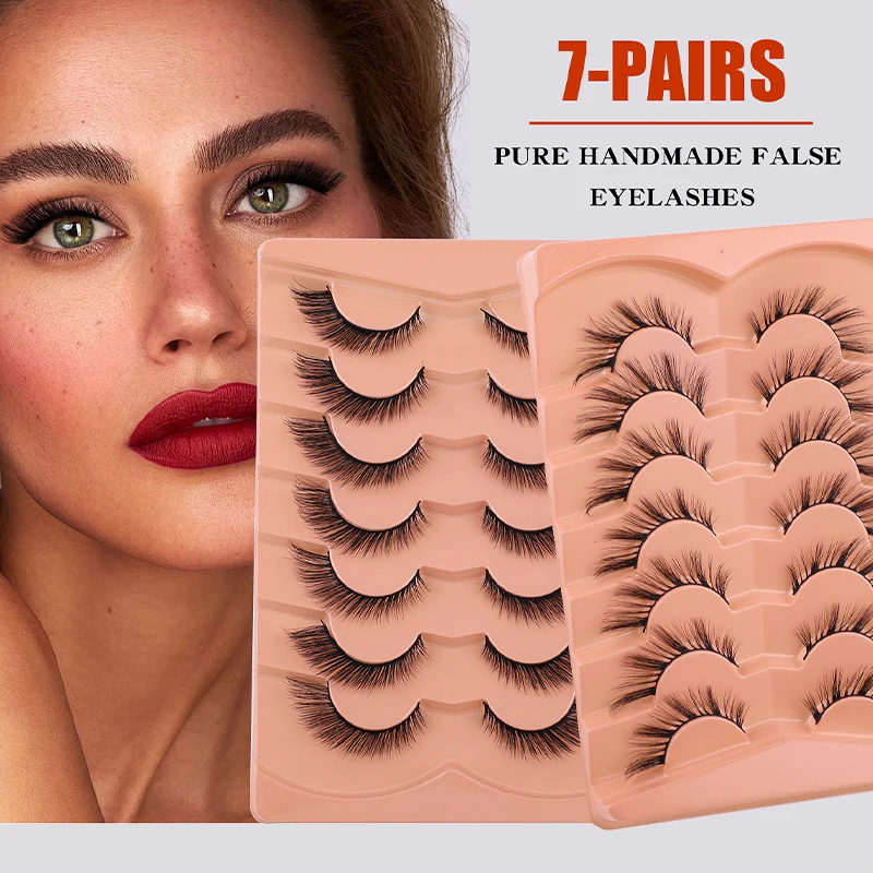 Fox eyelshe-pestañas postizas, herramienta de maquillaje, reutilizable, 3/10 pares