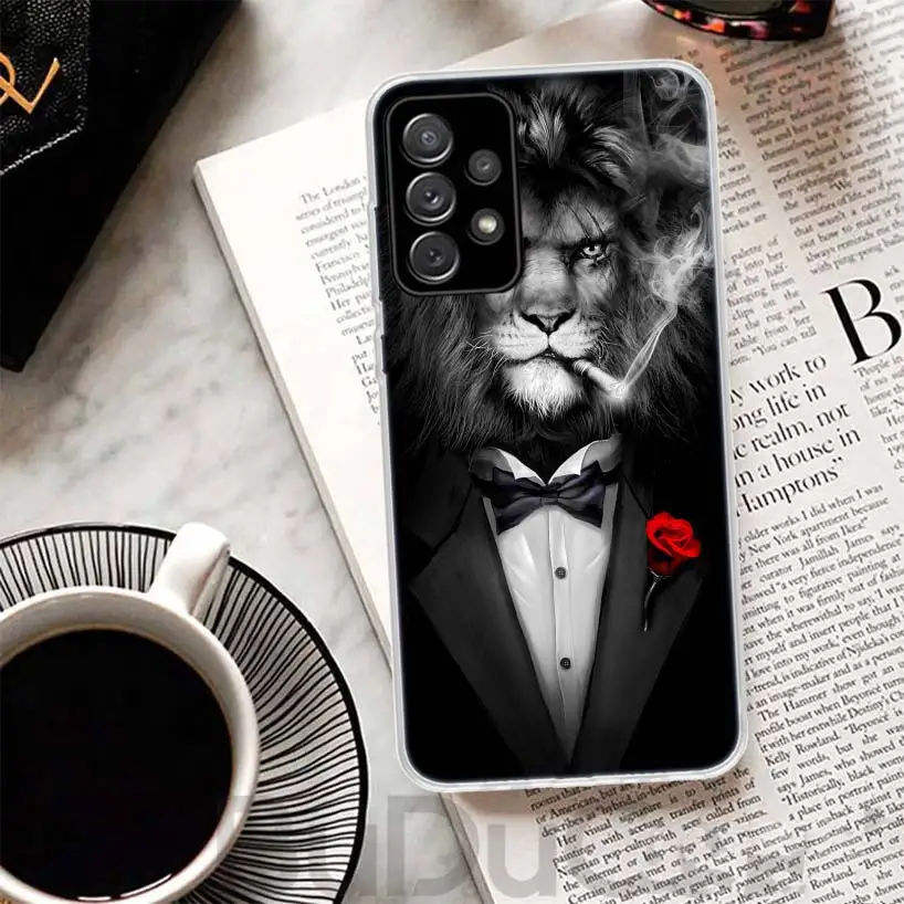 Man Suit Shirt Tie Phone Case For Samsung Galaxy A15 A14 A54 A13 A53 A12 A52S A55 A22 A23 A24 A32 A33 A34 A25 A35 A03S A04S A02S