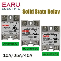 Módulo de relé de estado sólido para Control de temperatura PID, SSR-25DA, SSR-40DA, SSR-25AA, SSR, 10A, 25A, 40A, DD, DA, AA