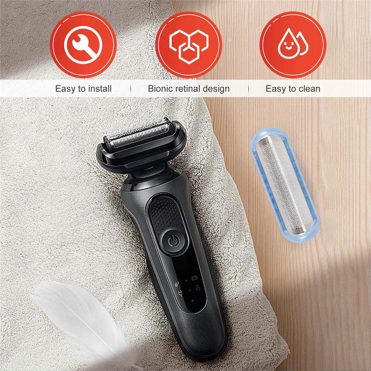 20S เครื่องโกนหนวดฟอยล์สําหรับ Braun 20S 10B 20B 2000 Series Cruzer 1 2 3 4 สําหรับ 2615 2675 2775 2776 170 190