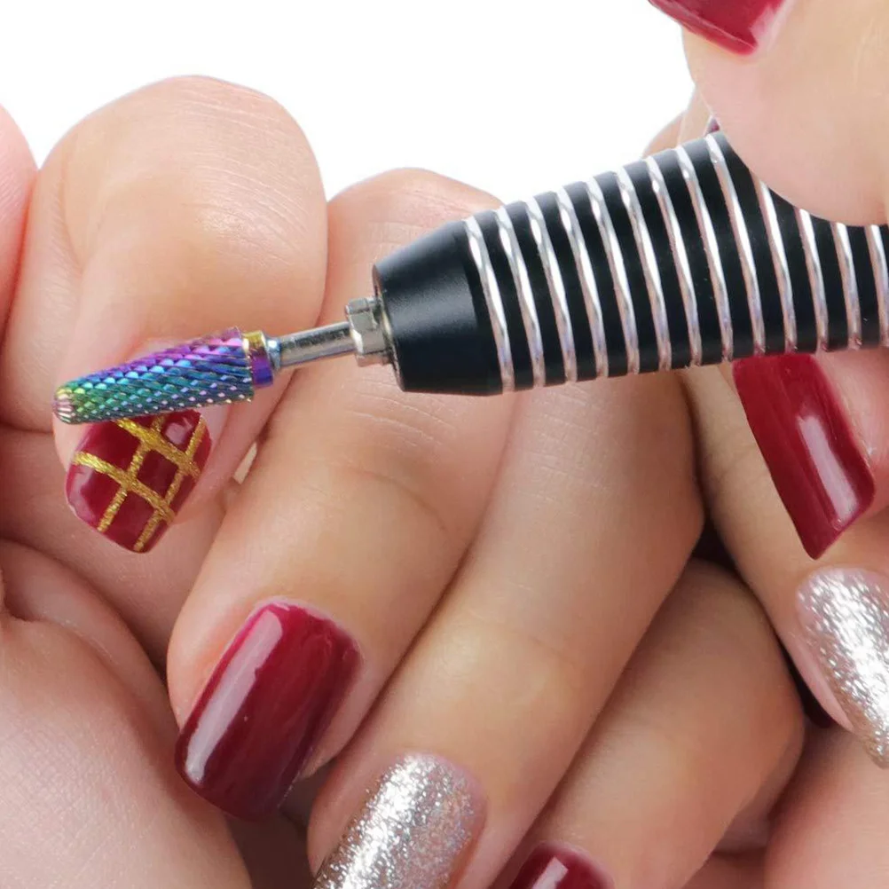 Jeu de forets à ongles, têtes de meulage pour ongles en Gel, haute résistance à l'usure, accessoires de manucure, outils d'art des ongles, 10 pièces